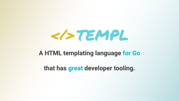 Creating a Website Using Golang + Templ